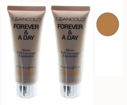 Foundation KLEANCOLOR Forever &amp; A Day Matte Full Coverage Soft Cocoa 2 Pack - $4.84