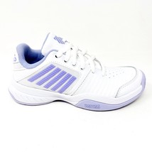 K-Swiss Court Express White Purple Womens Size 5.5 Tennis Shoes 95443 161 - £47.15 GBP