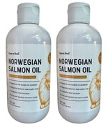 2 Pack Norwegian Salmon Oil for Dogs Omega 3 Fish Oil Itchy Skin Coat He... - $19.79