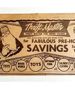 Santa Claus Thrift Master Store Advertisement 1963 New York City NYC DWDD17 - €34,36 EUR
