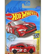 2020 Hot Wheels #92 HW Speed Graphics 2/10 2018 FORD MUSTANG GT Red wBla... - $7.50