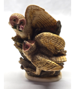 HARMONY KINGDOM Owl Family &quot;TENDER IS THE NIGHT&quot; Trinket Box - 1999 Retired - €19,60 EUR