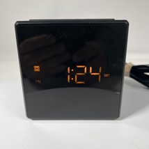 Sony AM/FM Alarm Clock Radio Cube Black Battery Back Up Gradual Wake ICF-C1 - £8.27 GBP