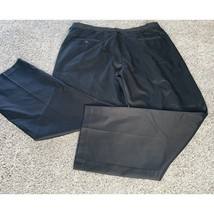 Mens Haggar Dress Pants Premium No Iron Black Classic Stretch 38x30 - £11.30 GBP