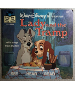 LADY AND THE TRAMP (1979) Disneyland softcover book with 33-1/3 RPM record - £11.04 GBP