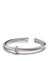 David Yurman Renaissance Bracelet with Blue Topaz, Lapis Lazuli and 14K ... - $525.00