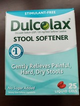 DulcoLax Stool Softener Digestive Laxative Liquid Gels Sugar Free 100mg 25 Count - $4.46