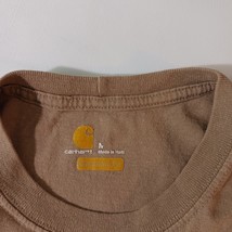 Carhartt K87 Original Fit Men's Brown Cotton T-Shirt Short Sleeve Size Medium M image 4