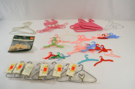 Doll Clothes Hangers for 18" - 24" Lot of 56 Plastic Metal Various Brands Vtg - $24.18