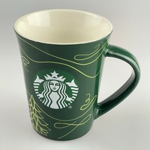 STARBUCKS Coffee Cup Green 2020 Tree Swirl 10 oz Mug - £9.26 GBP