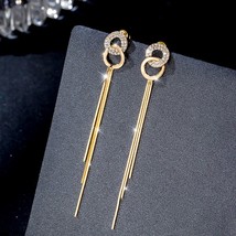 Rings 2022 new simple women s earrings korean version long elegant and delicate fashion thumb200