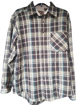 Vintage 80&#39;s Men&#39;s 100% Acrylic Wool Flannel Shirt SZ M St John&#39;s Bay - £16.39 GBP