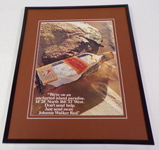 1974 Johnnie Walker Red Framed 11x14 ORIGINAL Vintage Advertisement - £31.64 GBP
