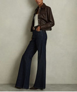 Women&#39;s Shirt Leather Casual Formal Brown Genuine Stylish Lambskin Handm... - $3,175.93 MXN