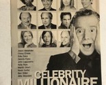 Celebrity Millionaire Tv Guide Print Ad Chevy Chase Ben Stiller Regis TPA24 - $5.93