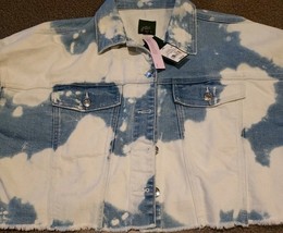 Wild Fable Brand Jacket ~ Womens&#39; Size XS ~ Bleached Denim Jean ~ Croppe... - $30.00
