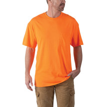 Walls Short Sleeve Working Man&#39;s Pocket Tees 3XL Hi Visible Orange 2 Pac... - $24.18