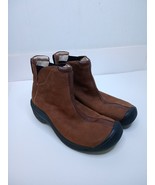 Keen Women&#39;s Boot Chelsea Brown Leather Pull On Stripe Ankle Bootie US 7... - $541.95 MXN