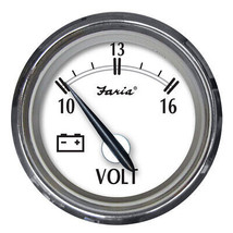 Faria Newport SS 2&quot; Voltmeter - 10 to 16V - £46.48 GBP