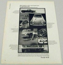 1966 Print Ad Triumph TR-4A Convertible Sports Car Club of America Champion - £6.91 GBP