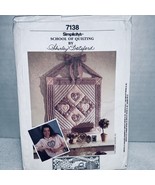 Vtg 1990 Quilting Applique Patchwork Sewing Pattern Booklet 7138 Simplicity - $8.73