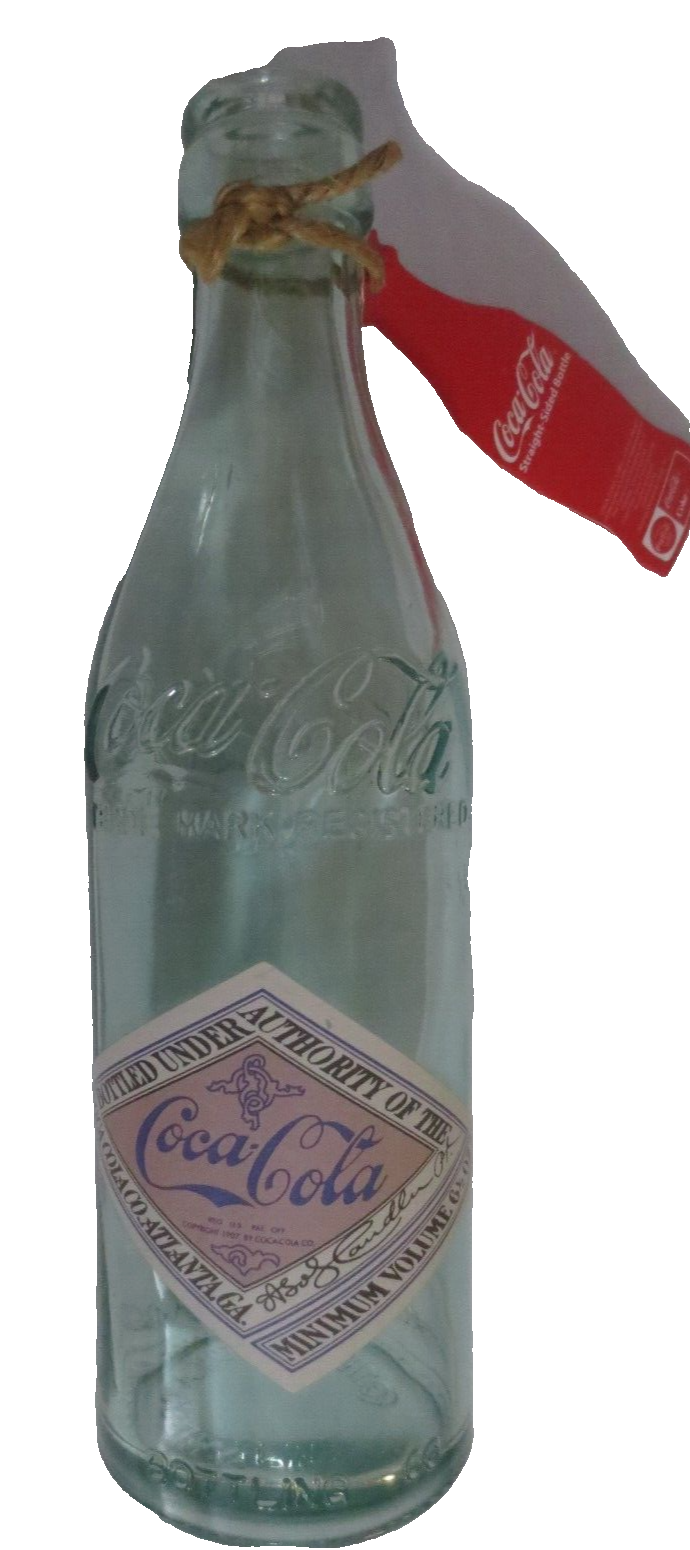 Coca-Cola Reproduction Crown Top Straight Sided Bottle - $9.90
