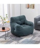 Teddy Fabric Bean Bag Chair | Tufted Foam - £109.44 GBP