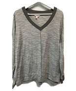 Secret Treasures Light Gray Cozy Casual Knit Top Long Sleeve XL 16/18 - $24.38 CAD