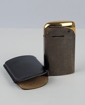 Vintage EVANS Copper Table Cigarette Lighter w/Leather Type Cover FOR PARTS - $23.75