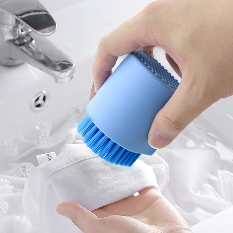 3-in-1 Multi-dimension Silicone Cleaning Scrubbing Brush for Clothes Shoes Rugs