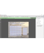 Digital Monthly Planner with fillable fields in landscape orientation - $2.85