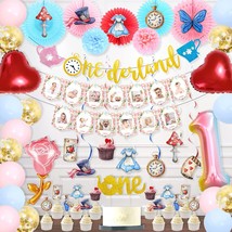Alice In Wonderland Birthday Party Decorations, Alice In Onederland 1St Birthday - £32.23 GBP