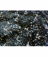 Leopard faux fur Fabric 42&quot; Long X 62&quot; wide Knit fabric back short velou... - $25.78 CAD