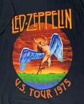 Led Zeppelin Mens 1975 Us Tour T Shirt Original And Authentic License Shirt Xl - £19.06 GBP