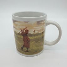 Vintage Golfer Coffee Tea Mug 2002 Thirstystone Resources Collector Putt Birdie - £13.81 GBP