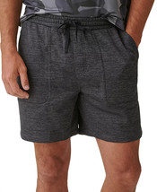 Bass Outdoor Men&#39;s Porter Fleece Shorts in BLACK BEAUTY MELANGE-Size Medium - $21.94
