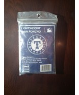 Lightweight Rain Poncho 52 X 80 Texas Rangers - $355.25 MXN