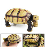 Black Pattern European Tortoise Animal Figurine Plastic Wildlife Toy for... - $9.89+