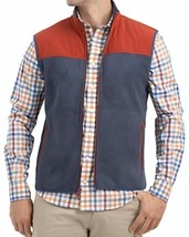 Johnnie-O Men&#39;s Morrison Water Resistant Fleece Vest, Size Small - Blue - $49.99