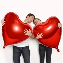 25Pk - New Big 32&quot; Heart Shape Inflatable Foil Balloon Birthday Wedding - £67.35 GBP