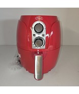 Ginny&#39;s Mini Red Air Fryer with manual and receipes New Open Box Manual - $62.18 CAD