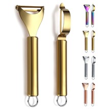 Gold Potato Vegetable And Fruit Peelers For Kitchen, Titanium Gold Plating Stain - £19.23 GBP