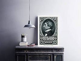 13&quot; x 19&quot; Vintage Snuff Stamp Art Print - £12.67 GBP