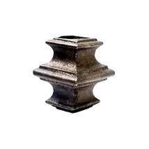 1/2&quot; Square Baluster Collar Knuckle for Square Pipe Fence Cast Iron Ornamental - £6.37 GBP