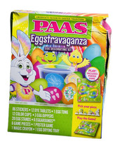 PAAS Eggstravaganza Egg Decorating and Dye Kit-Food Safe Dyes-New/Damage... - £9.30 GBP