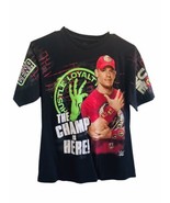 John Cena WWE Wrestling The Champ Is Here Big Graphic T-Shirt Youth XXL ... - $36.38 CAD