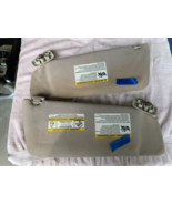 2004-2008 DRIVER &amp; PASSENGER SUN VISORS BEIGE CLOTH FORD PICKUP F150 OEM - $1,525.06 MXN