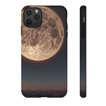 Space Lover Tough Case - Full Moon Phone Cover for iPhone, Galaxy, Googl... - $23.74