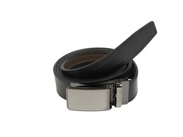 Men VALENTINI Leather Track Belt Adjustable Removable Buckle V519 Black - $35.00