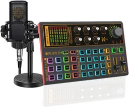 K300 Sound Effects Board Set, Led Light Voice Changer Sound Card With Mu... - $113.99